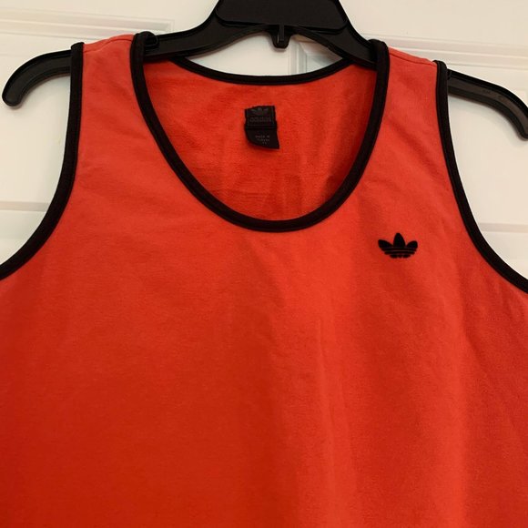 Retro 2004 Rare Adidas Orange Crop Top Tank Top - Picture 2 of 9